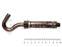 Анкер с крюком усиленного распирания м16 24х100 (10шт)