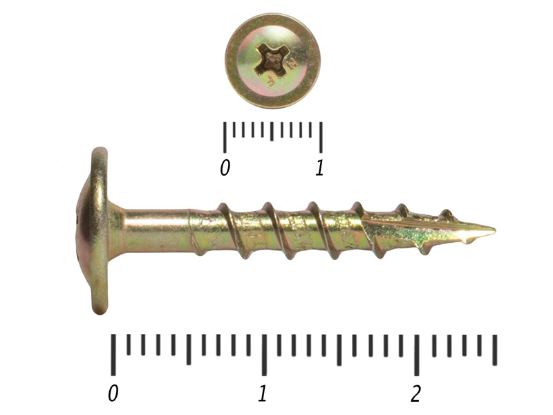 Саморезы с прессшайбой  по дереву, Wood-Plate