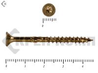 Саморезы Конструкционные, потай Torx, желтый цинк   4.0х 45 мм (20 шт) 