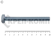 Болт полная резьба, цинк DIN933 6х100 пр.5,8 (1100шт)