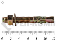 Анкер клиновой 16х120, желтый цинк (25шт)