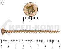 Саморез желтый цинк POZY 5х 80 (15шт)