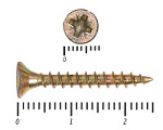 Саморез желтый цинк POZY 3,5х25 (15000шт) – фото