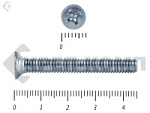 Винт потайной,цинк DIN965 4х45 (4000шт) – фото