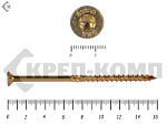 Саморезы Конструкционные, потай Torx, желтый цинк   8.0х160 мм (50 шт) – фото