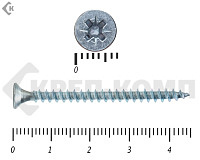 Саморез белый цинк POZY 3,5х45 (6000шт)