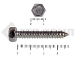 Купить саморез шестигранный нержавейка (din7976 а2)