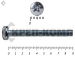 Винт полуцилиндрическая головка,цинк DIN7985 5х 90 (10шт) – фото
