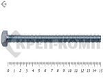 Болт полная резьба, цинк DIN933 6х150 пр.5,8 (10шт) Распродажа – фото